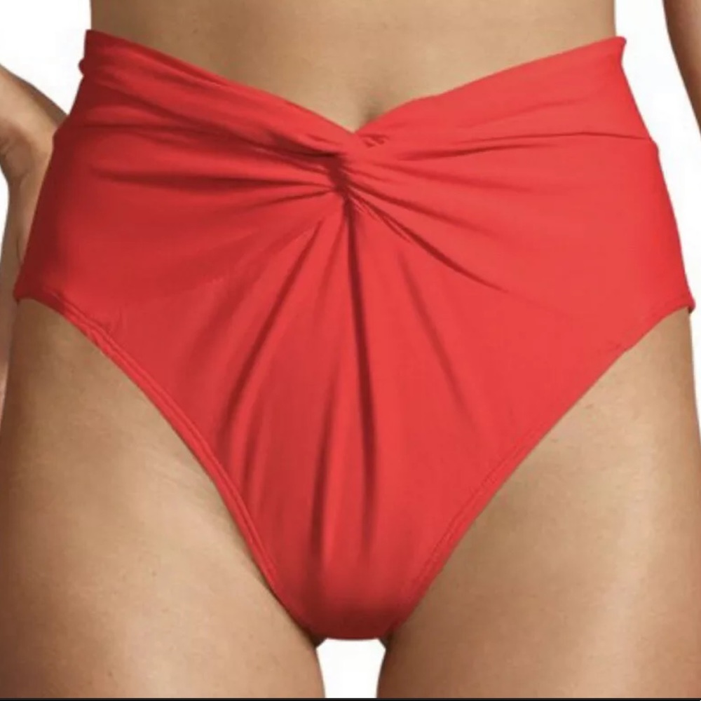 Women’s High Waist Bikini Swimsuit Bottoms Orange